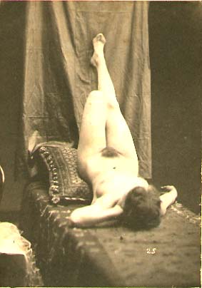 Anonymous - Academic Nude, Reclining with Legs up on Wall Anonymous - Academic Nude, Reclining with Legs up on Wall