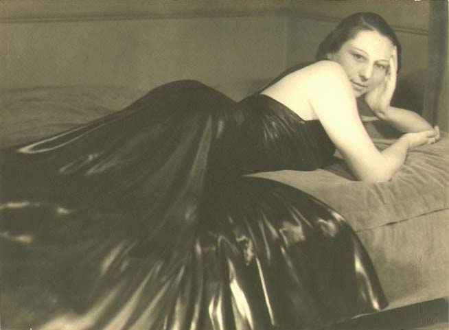 Willy Kessels - Woman Reclining in Black Leather Dress Willy Kessels - Woman Reclining in Black Leather Dress