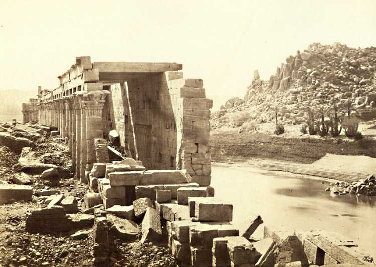 Francis Frith - The Colonnade, Island of Philae, Egypt