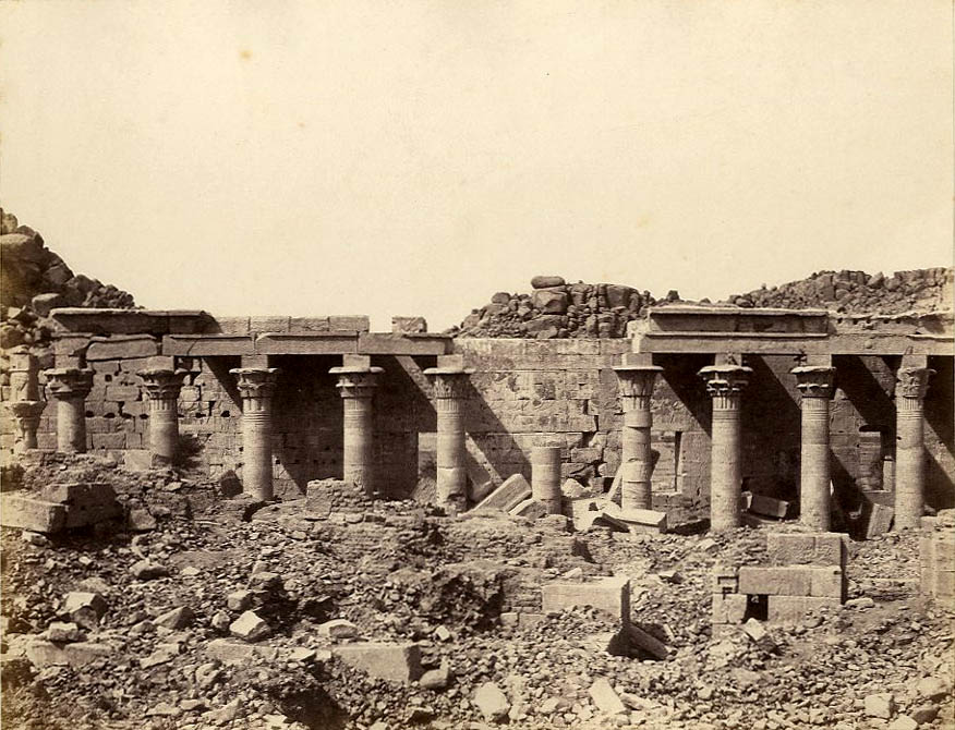 Felix Teynard - Western Colonnade--Ruins Seen from Point S, Island of Philae, Egypt Felix Teynard - Western Colonnade--Ruins Seen from Point S, Island of Philae, Egypt