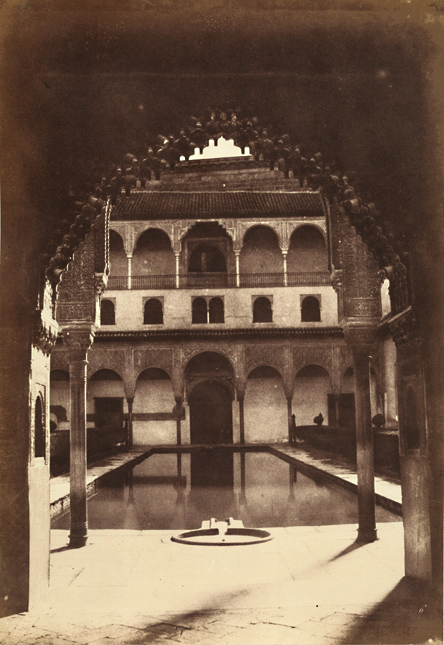 Alphonse De Launay - View of the Alhambra, Great Courtyard in Front of Ambassador's Hall Alphonse De Launay - View of the Alhambra, Great Courtyard in Front of Ambassador's Hall
