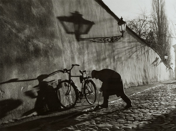 Stanko Abadžic - Untitled (Man Repairing Bicycle Tire) Stanko Abadžic - Untitled (Man Repairing Bicycle Tire)