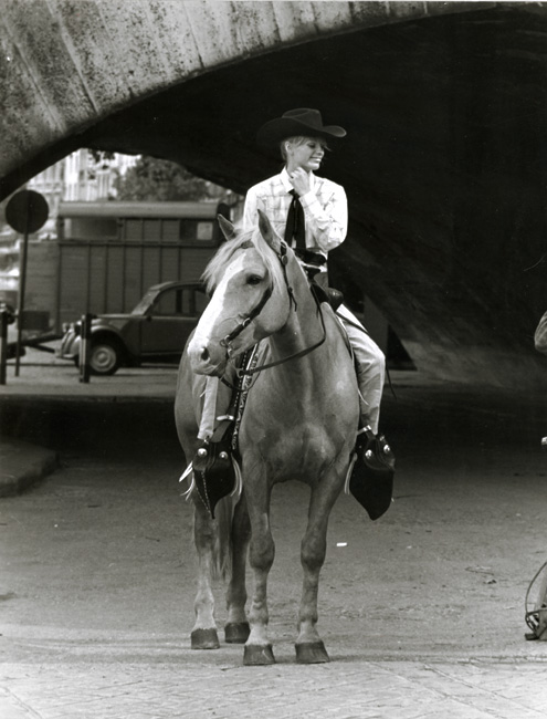 Dominique Berretty - French Actress Brigitte Bardot on Horse