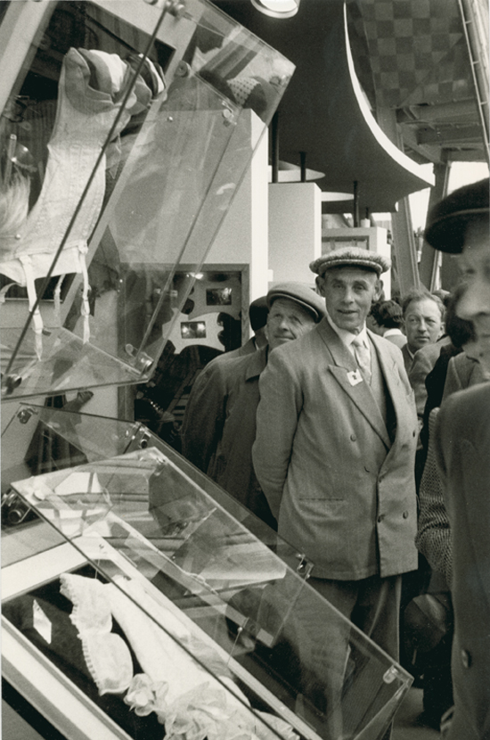 Henri Cartier-Bresson - Men Admiring Lingerie Display, Brussels World Fair Henri Cartier-Bresson - Men Admiring Lingerie Display, Brussels World Fair