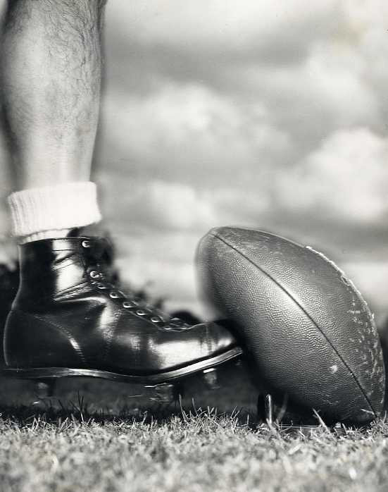 Anonymous (Edgerton?) - Stop-Action Photo of Kicking a Football Anonymous (Edgerton?) - Stop-Action Photo of Kicking a Football