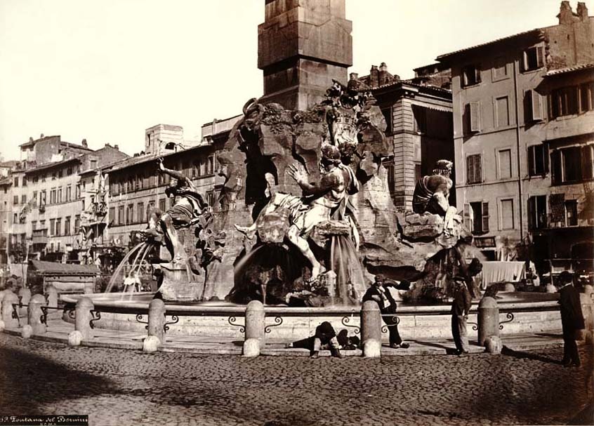 Altobelli and Moulins - Fountain of the Four Rivers, Piazza Navona, Rome, Italy Altobelli and Moulins - Fountain of the Four Rivers, Piazza Navona, Rome, Italy