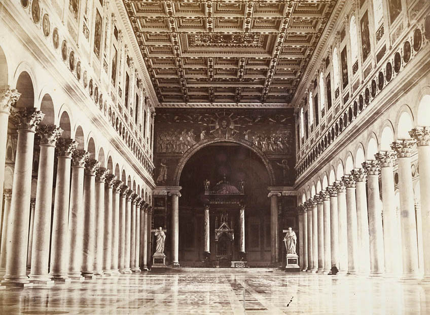 Altobelli and Moulins (attributed to) - Interior of Santa Maria Maggiore, Rome, Italy Altobelli and Moulins (attributed to) - Interior of Santa Maria Maggiore, Rome, Italy