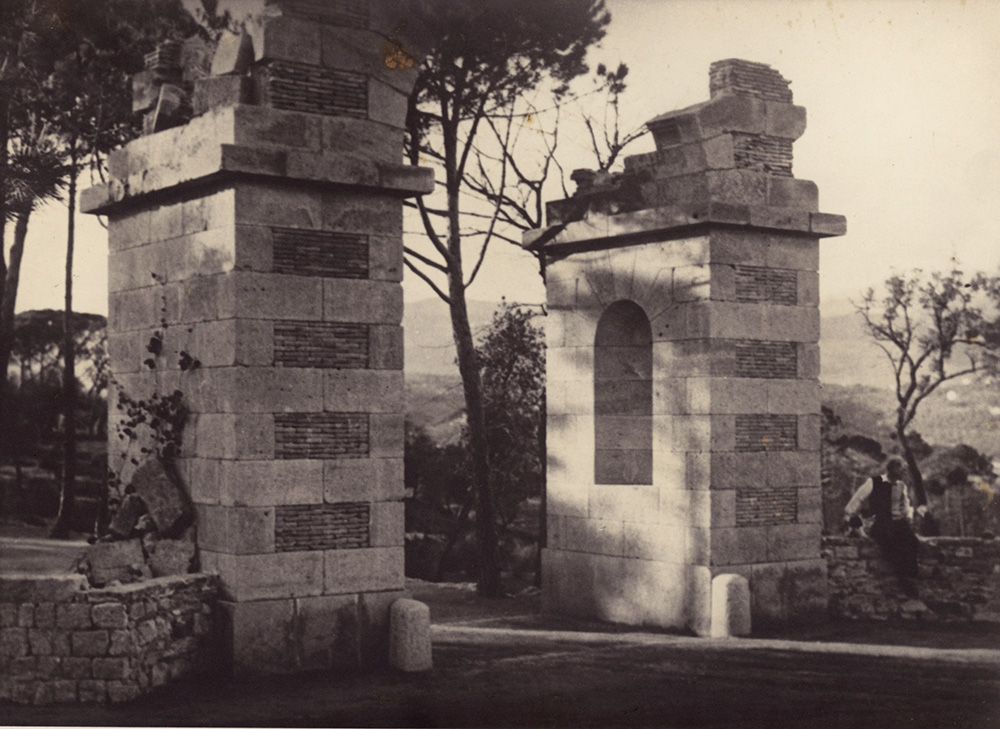 Man Ray - Max Ernst at the Entrance to Château de Clavary Man Ray - Max Ernst at the Entrance to Château de Clavary