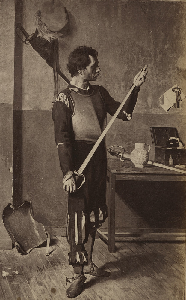 Andre Adolphe-Eugene Disderi - Actor with Sword