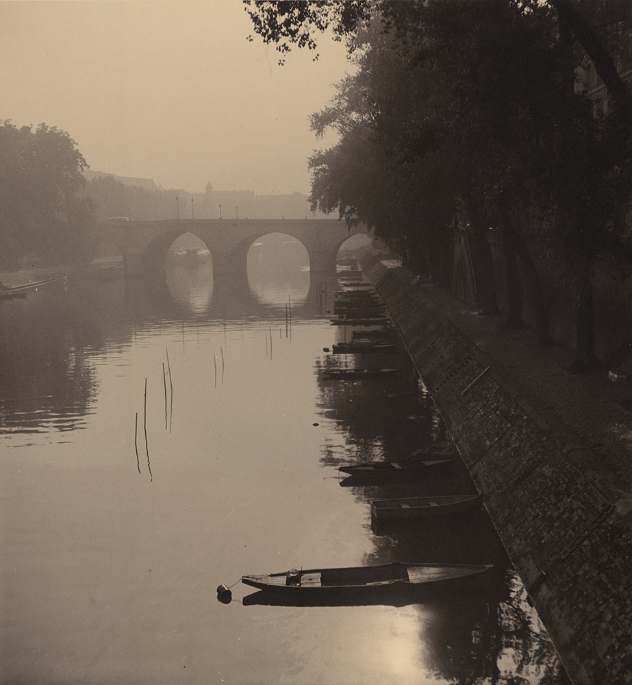 Albert Monier - Bank of the Ilse Saint-Louis and the Pont Marie in the Distance, Paris Albert Monier - Bank of the Ilse Saint-Louis and the Pont Marie in the Distance, Paris