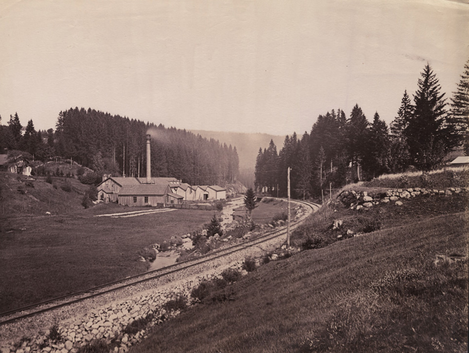 Louis Lafon - Railroad Tracks by Industrial Plant, France Louis Lafon - Railroad Tracks by Industrial Plant, France