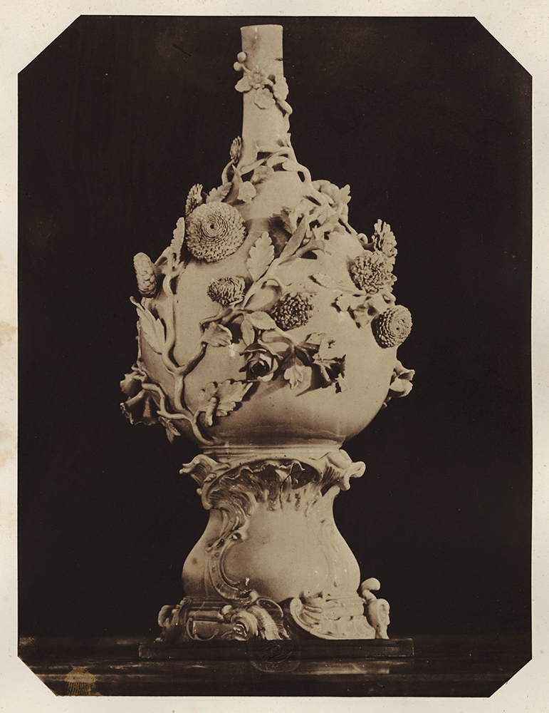 Ludwig Belitski - Intricate Rococo Ceramic with Flowers Ludwig Belitski - Intricate Rococo Ceramic with Flowers