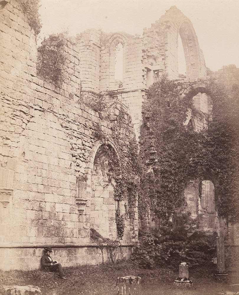 Delamotte and Cundall - Fountains Abbey. Interior of Chapter House
