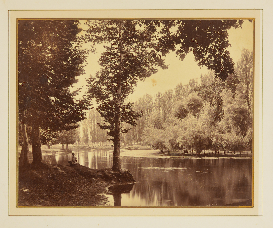 Samuel Bourne - View on the Dal Canal, Srinagar, Kashmir