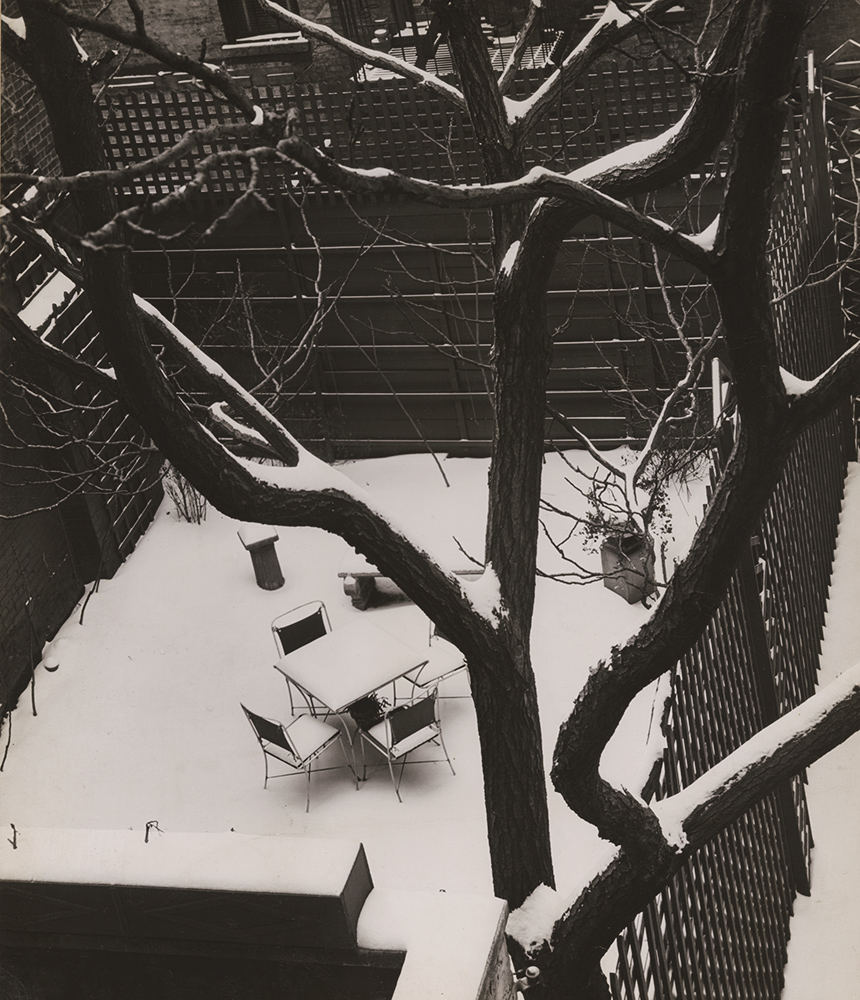 André Kertész - Backyard in Snow, New York André Kertész - Backyard in Snow, New York