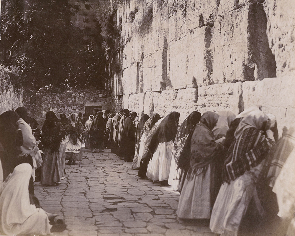 Felix Bonfils - Western Wailing Wall of the Temple, Jerusalem