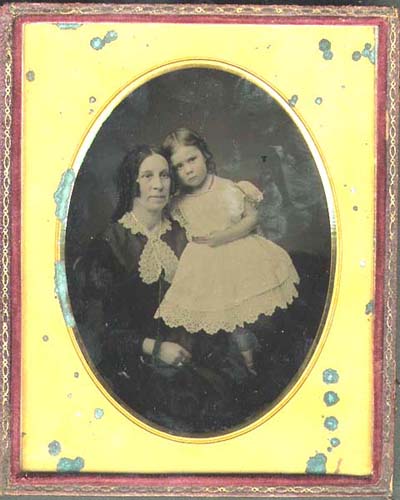 Anonymous - Portrait of Mother and Child in Lace Finery Anonymous - Portrait of Mother and Child in Lace Finery