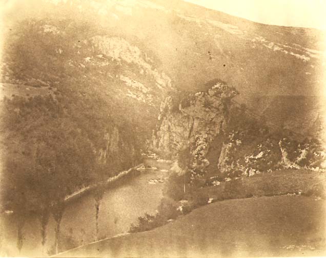 A. Monnier - Nature Study (View of Cliffs and River)