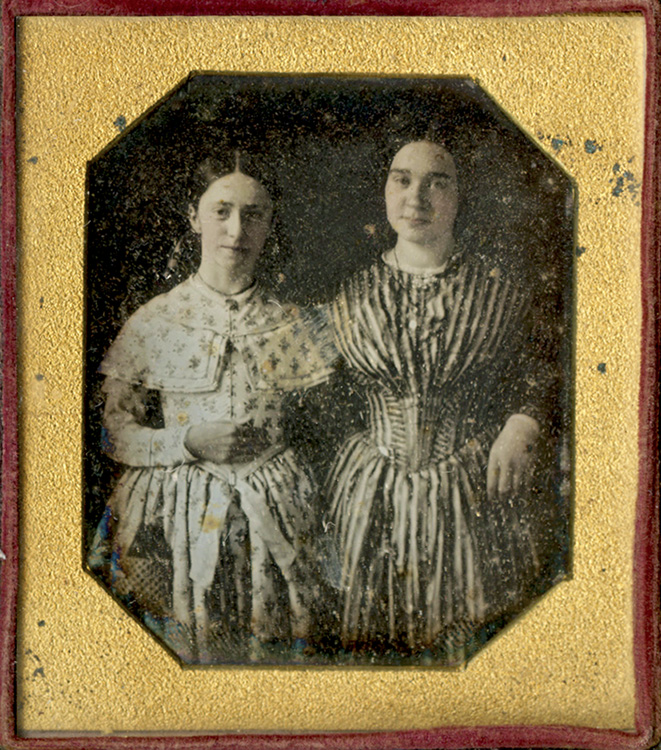 Anonymous - Two Girls in Print Dresses Anonymous - Two Girls in Print Dresses