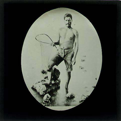 Anonymous - Pacific Islands Fisherman with Net Anonymous - Pacific Islands Fisherman with Net