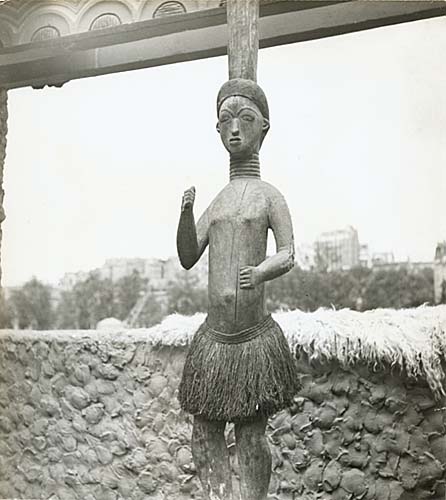 Denise Bellon - Carved African Figure Denise Bellon - Carved African Figure