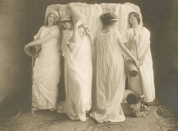 Charles-Louis Klary - Pictorialist Study of Four Classically Dressed Women