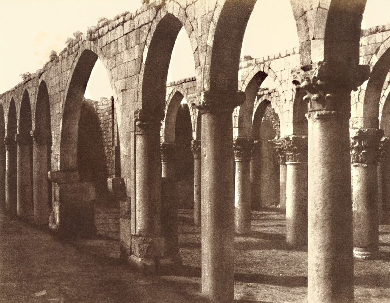 Louis De Clercq - Heliopolis (Baalbeck), Ruined Mosque, Originally Built with the Debris of Ancient Temples, Syria Louis De Clercq - Heliopolis (Baalbeck), Ruined Mosque, Originally Built with the Debris of Ancient Temples, Syria