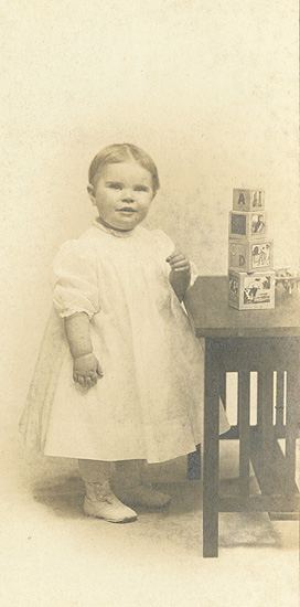 Sterns, Wildermuth, and Sterns - Baby Girl with Blocks Sterns, Wildermuth, and Sterns - Baby Girl with Blocks