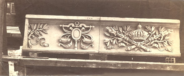 Edouard Baldus - Model of a Ornamentation for the New Louvre in Gypsum Edouard Baldus - Model of a Ornamentation for the New Louvre in Gypsum