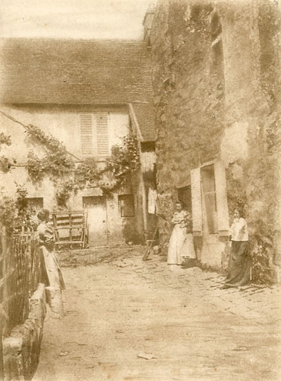 A. P. - Women in Conversation in Farm Yard A. P. - Women in Conversation in Farm Yard