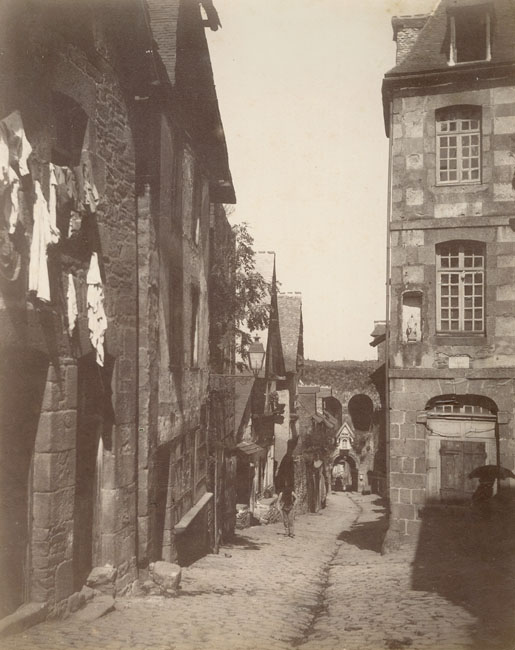 A Street in Bretagne in Sunlight and in Rain